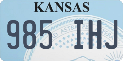 KS license plate 985IHJ