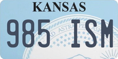 KS license plate 985ISM