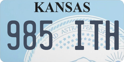 KS license plate 985ITH