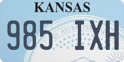 KS license plate 985IXH