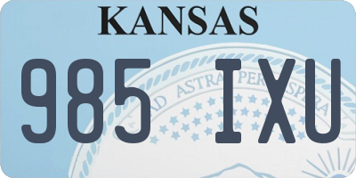 KS license plate 985IXU