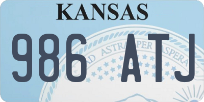 KS license plate 986ATJ