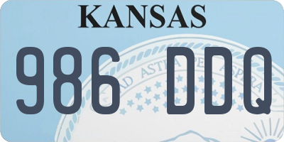 KS license plate 986DDQ