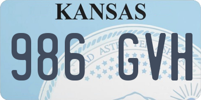KS license plate 986GVH