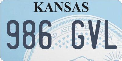 KS license plate 986GVL