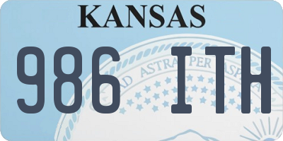 KS license plate 986ITH