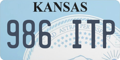 KS license plate 986ITP