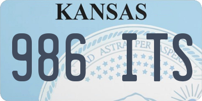 KS license plate 986ITS