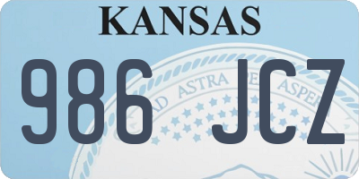 KS license plate 986JCZ