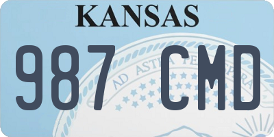 KS license plate 987CMD