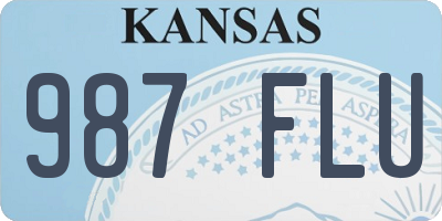 KS license plate 987FLU