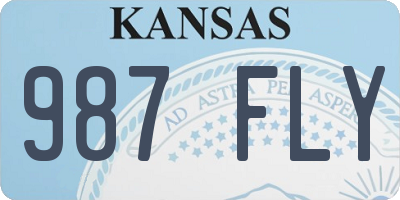 KS license plate 987FLY