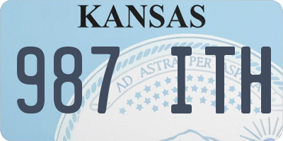 KS license plate 987ITH
