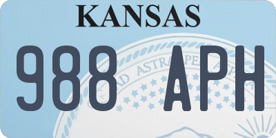 KS license plate 988APH