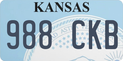 KS license plate 988CKB