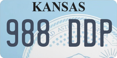 KS license plate 988DDP