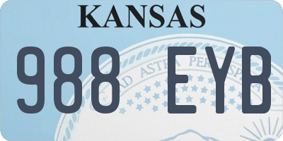 KS license plate 988EYB