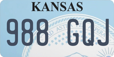 KS license plate 988GQJ