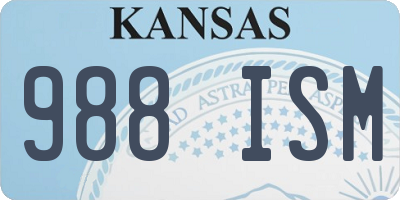 KS license plate 988ISM