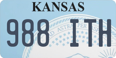 KS license plate 988ITH
