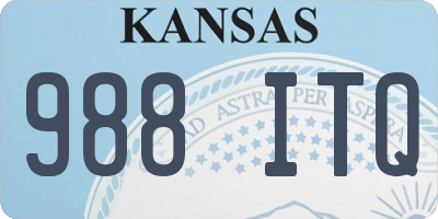 KS license plate 988ITQ