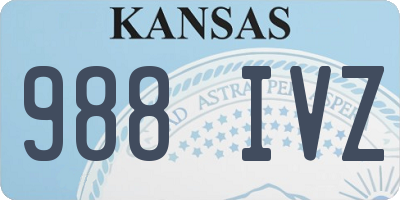 KS license plate 988IVZ