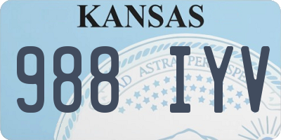 KS license plate 988IYV