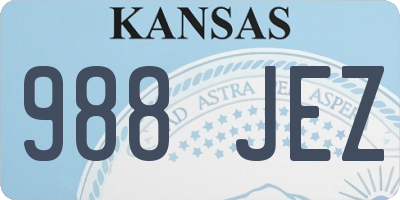 KS license plate 988JEZ