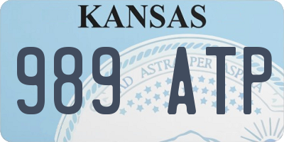 KS license plate 989ATP