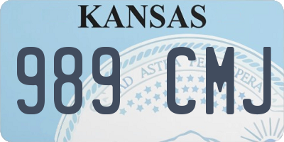 KS license plate 989CMJ