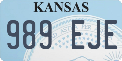 KS license plate 989EJE