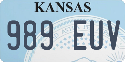 KS license plate 989EUV