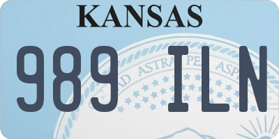 KS license plate 989ILN