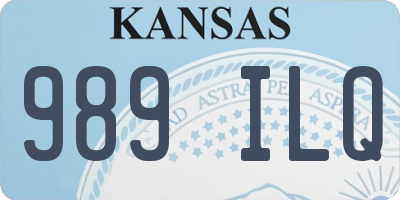 KS license plate 989ILQ