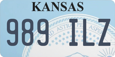 KS license plate 989ILZ