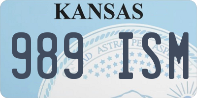 KS license plate 989ISM