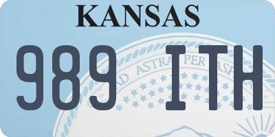 KS license plate 989ITH