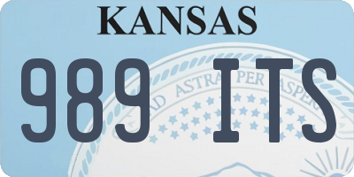 KS license plate 989ITS