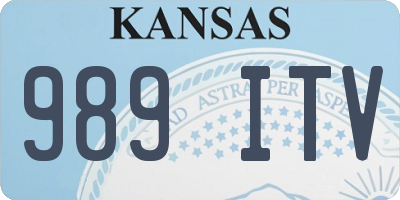 KS license plate 989ITV
