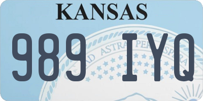 KS license plate 989IYQ