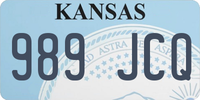 KS license plate 989JCQ