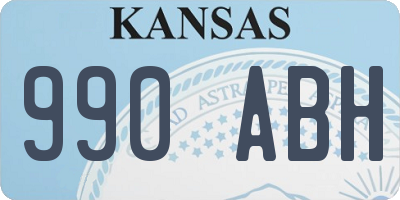 KS license plate 990ABH
