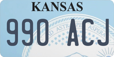 KS license plate 990ACJ