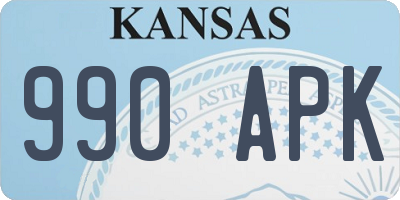 KS license plate 990APK