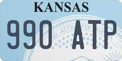 KS license plate 990ATP
