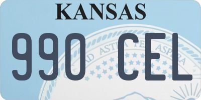 KS license plate 990CEL