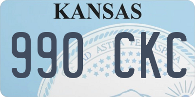 KS license plate 990CKC