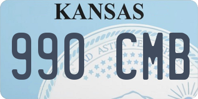 KS license plate 990CMB