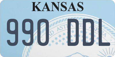 KS license plate 990DDL
