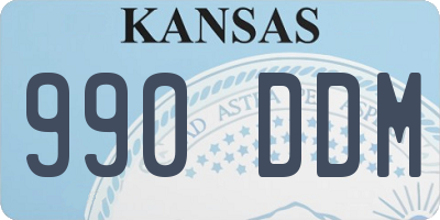 KS license plate 990DDM